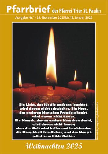 Deckblatt Pfarrbrief Advent
