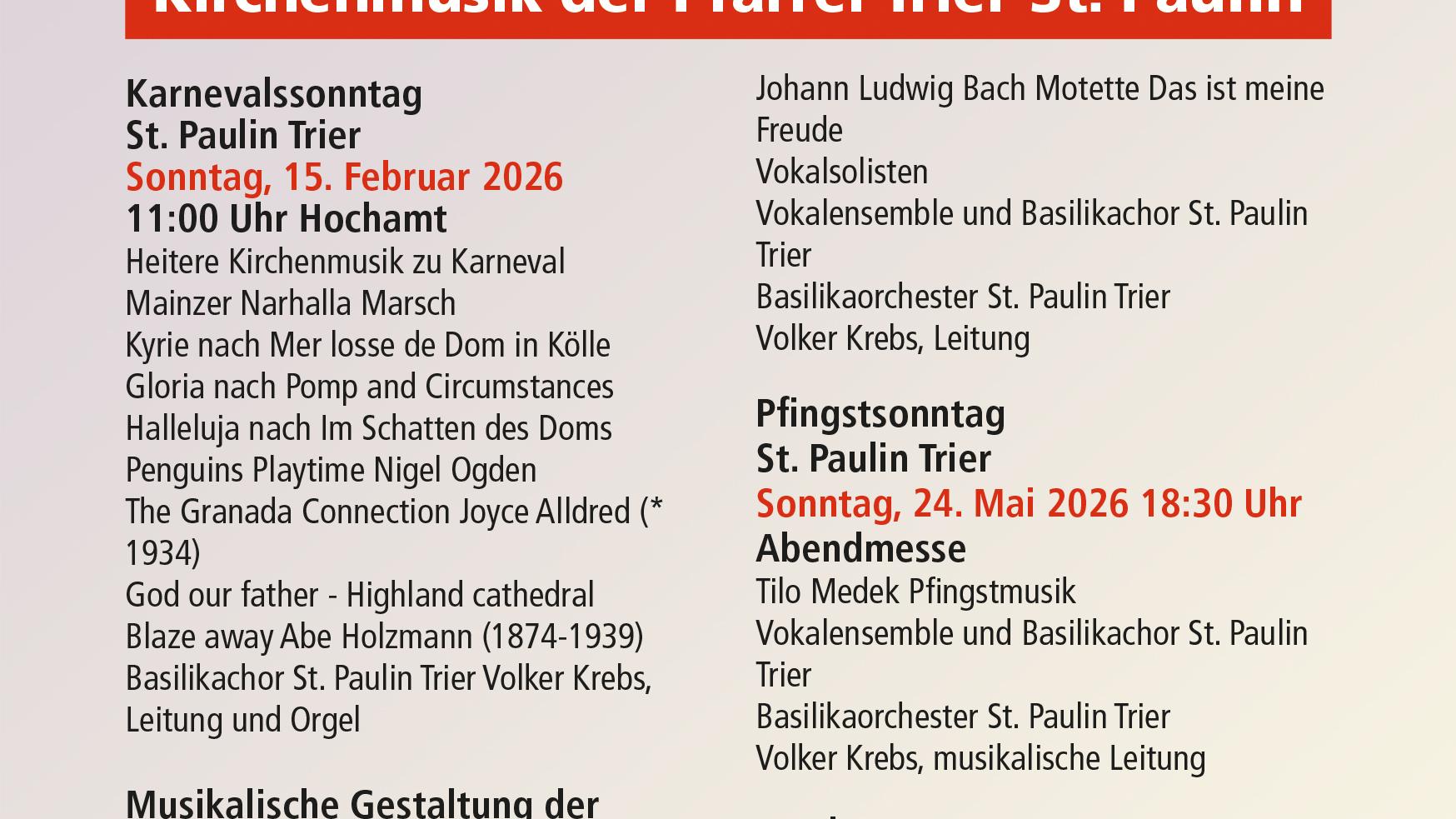 Kirchenmusik 2026 Minibild