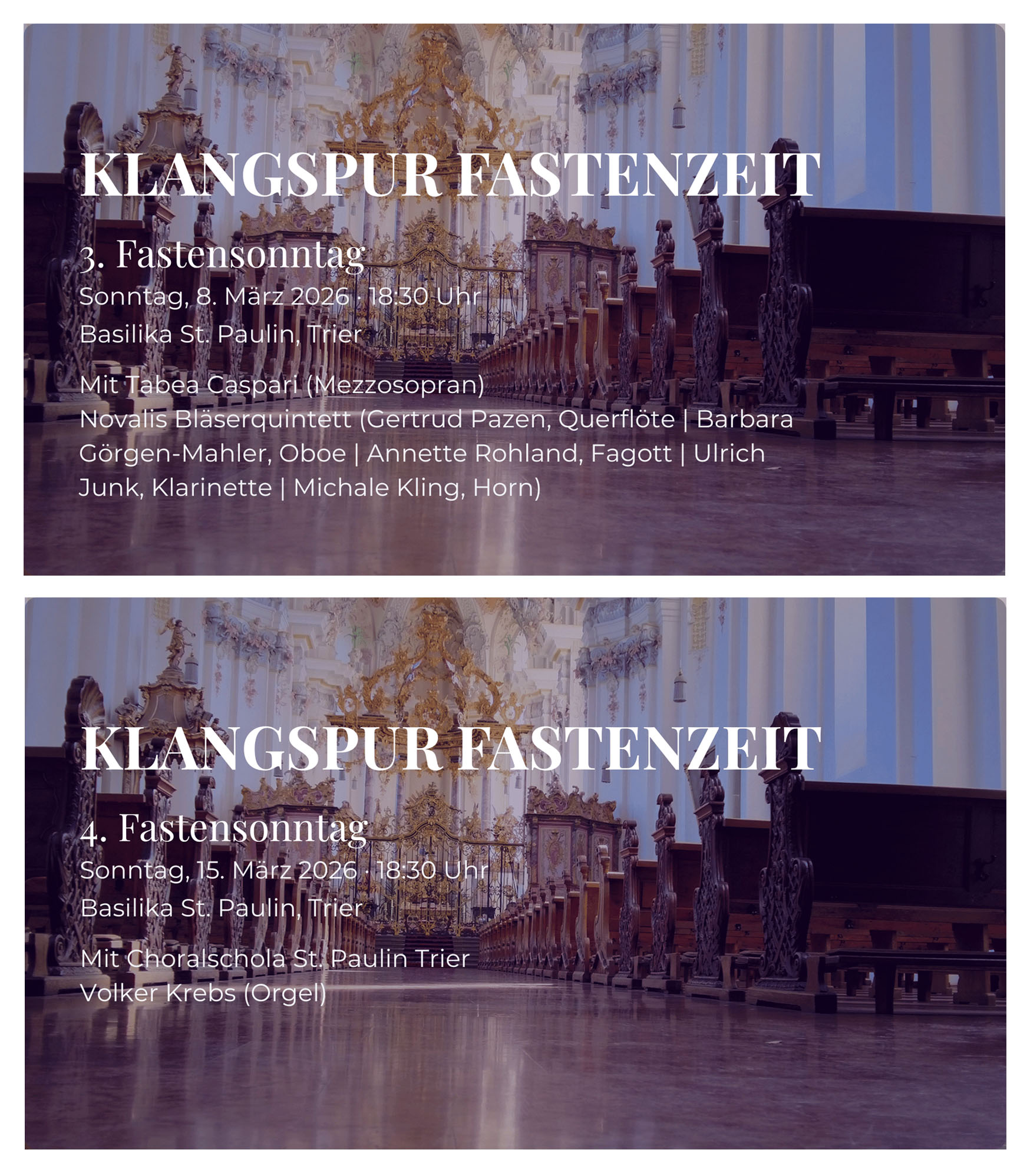 Musik Fastensonntage 2026